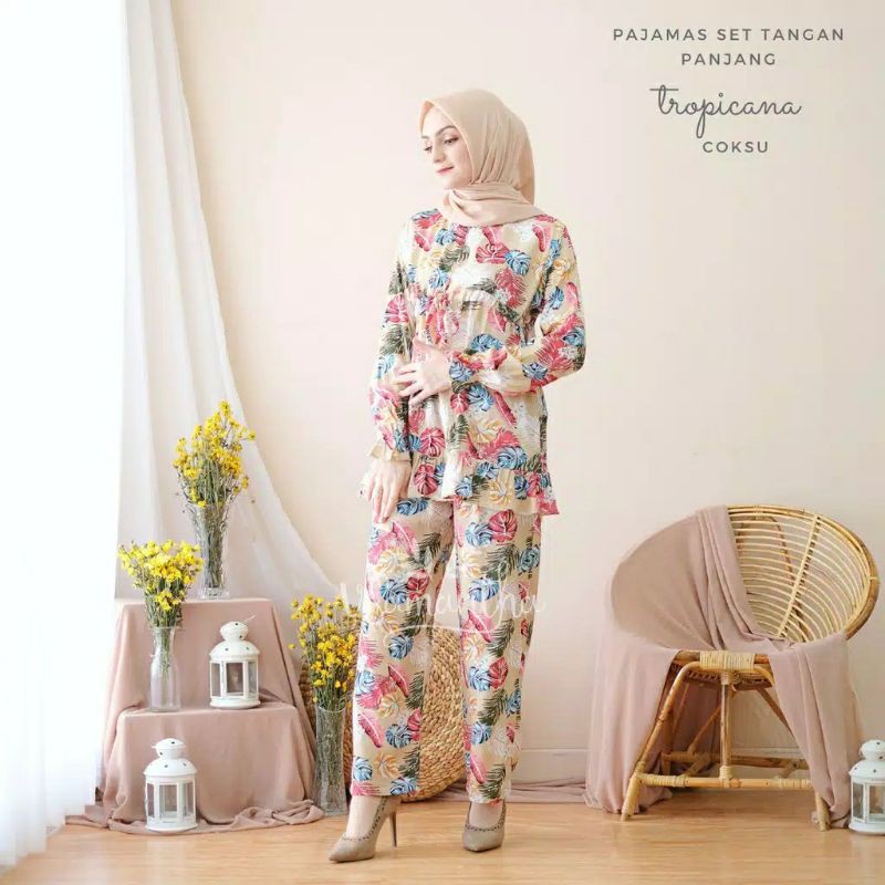 vSamantha - panjama set / piyama set mualim rayon