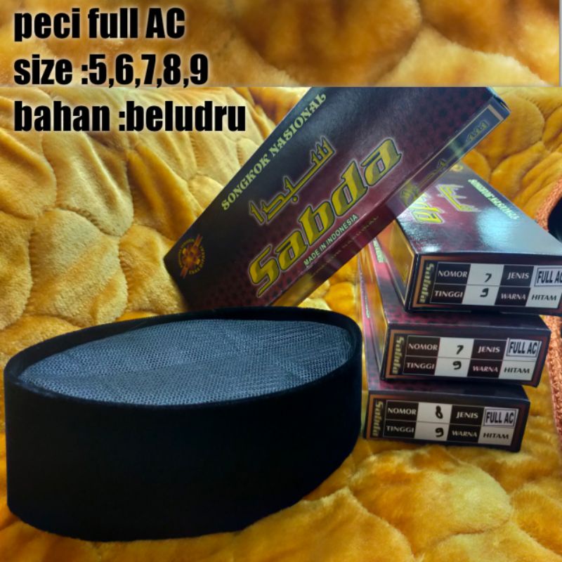 peci polos hitam full ac