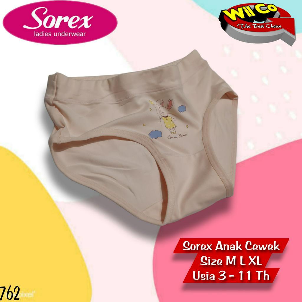 K762 - CELANA DALAM ANAK WANITA PAKAIAN ANAK SOREX USIA 3 - 11 TH SIZE M-XL