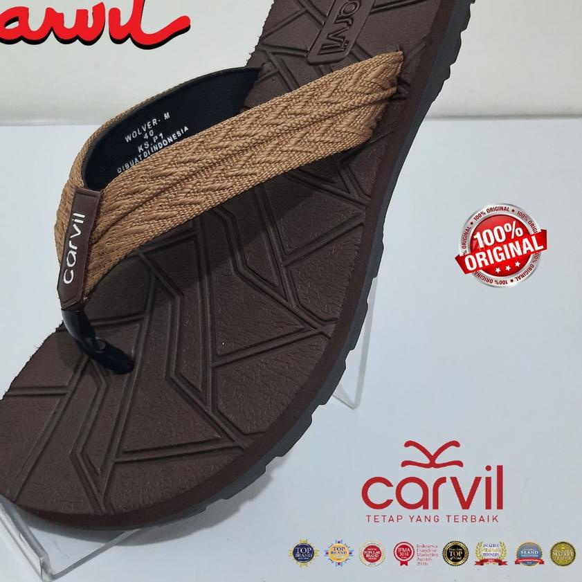 ☞ Sendal Jepit Carvil Pria Premium WOLFER & RENALDO & PIAGIO Adventure Original [DeSutan Store] ✬