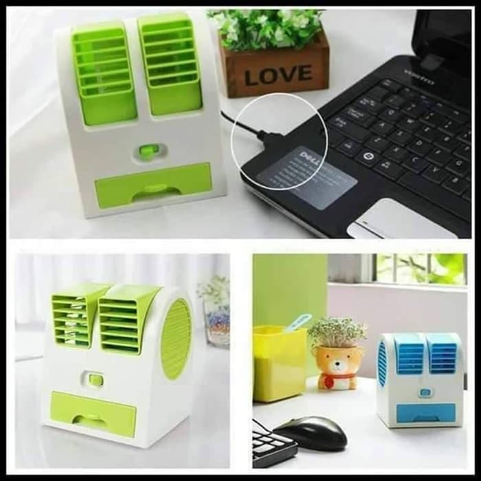 AC Mini Portable Double Fan - AC MINI DOUBLE AC DUDUK