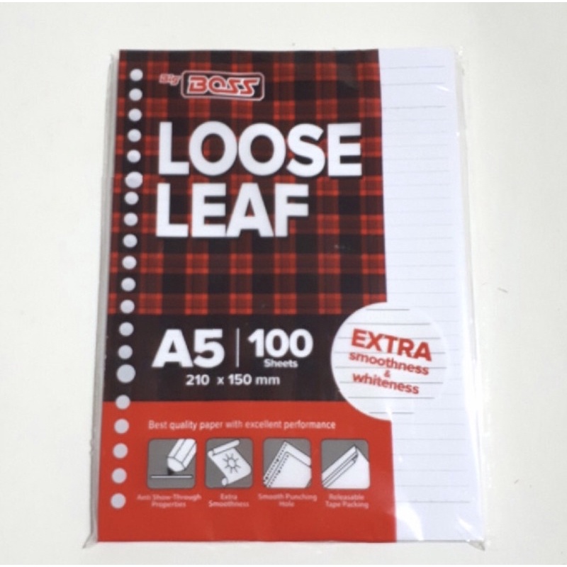

Loose leaf kertas binder A-5 1 pack