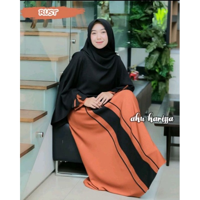 Gamis set syar'i Fuji aku karissa