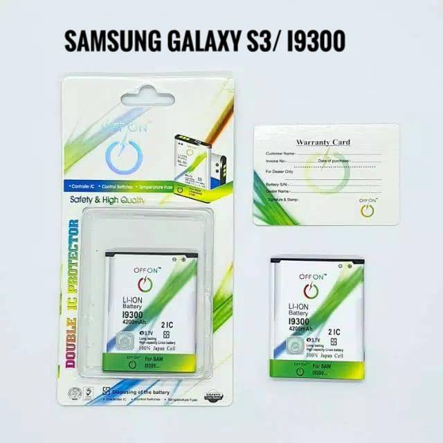 Baterai Batre Double Power OFFON Samsung  Galaxy S3 i9300 Battery