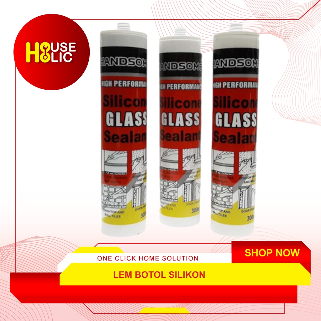 Lem Silicone Sealant Botol / Lem Silikon Silicon / Lem Kaca Botol