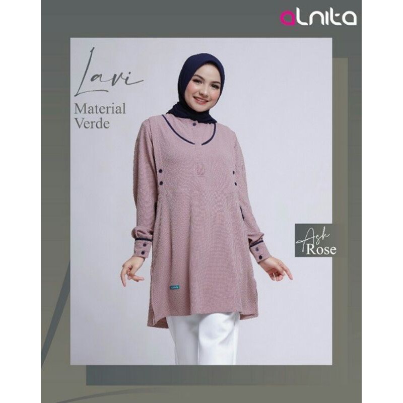 Dress Muslim Nibras Inspire Atasan Tunik Wanita Lavi