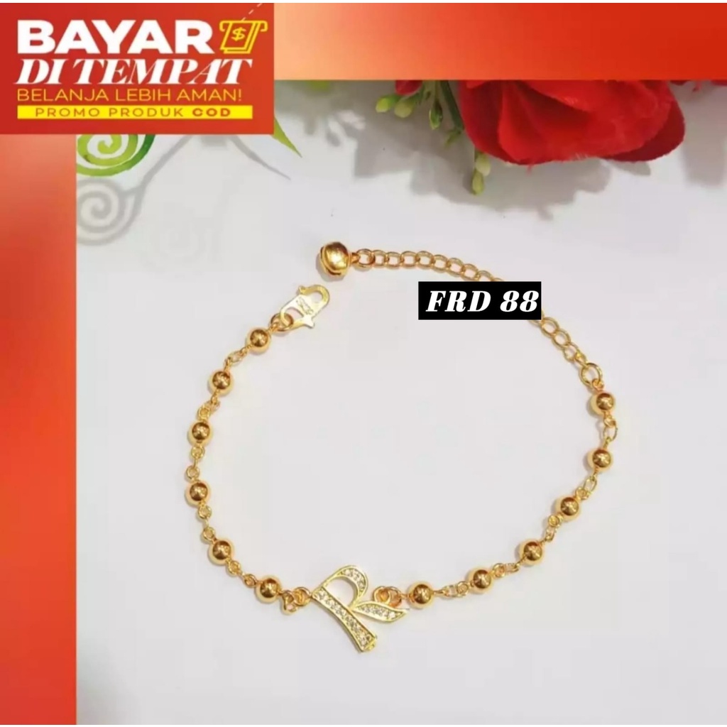 GELANG TANGAN HURUF  ALFABET A-Z MASA KINI/ACCESSORIES WANITA TERLARIS