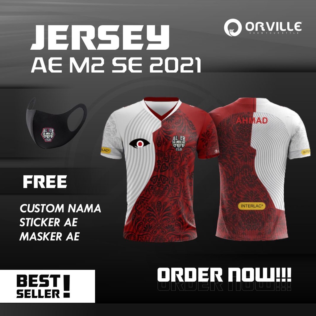 Jersey ALTER EGO M2 SPECIAL EDITION 2021 / Free Nickname / Free Sticker & Masker
