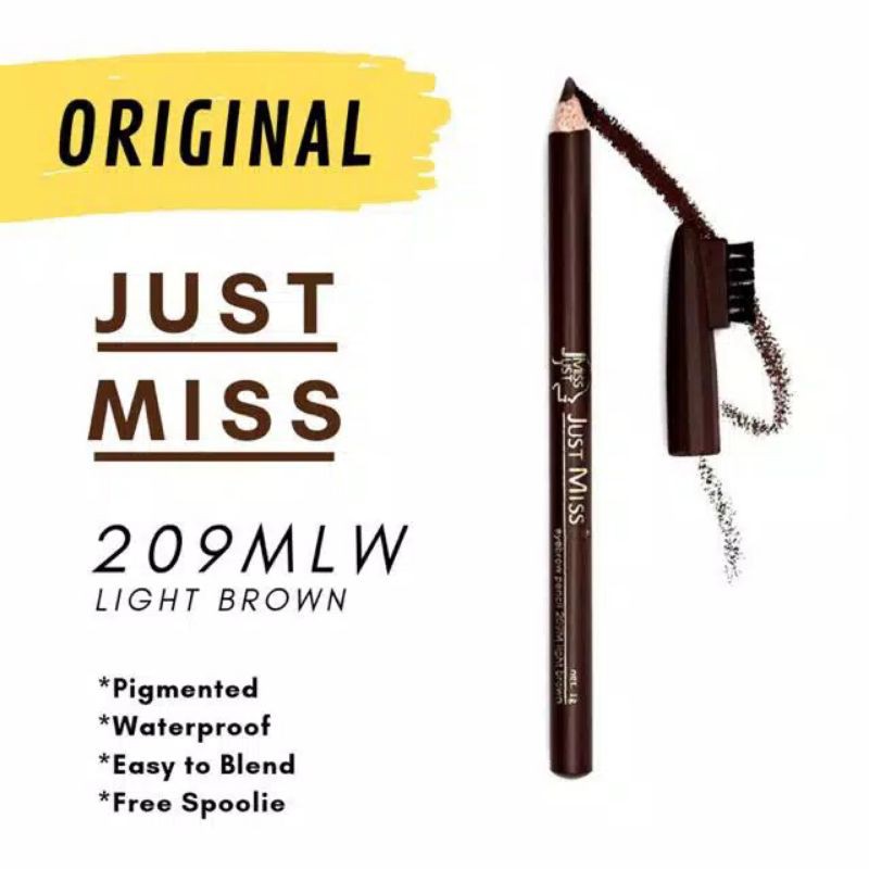 PENSIL ALIS JUST MISS EYEBROW PENCIL