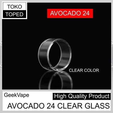 Tabung Kaca AVOCADO 24 RDTAx warna glass bening