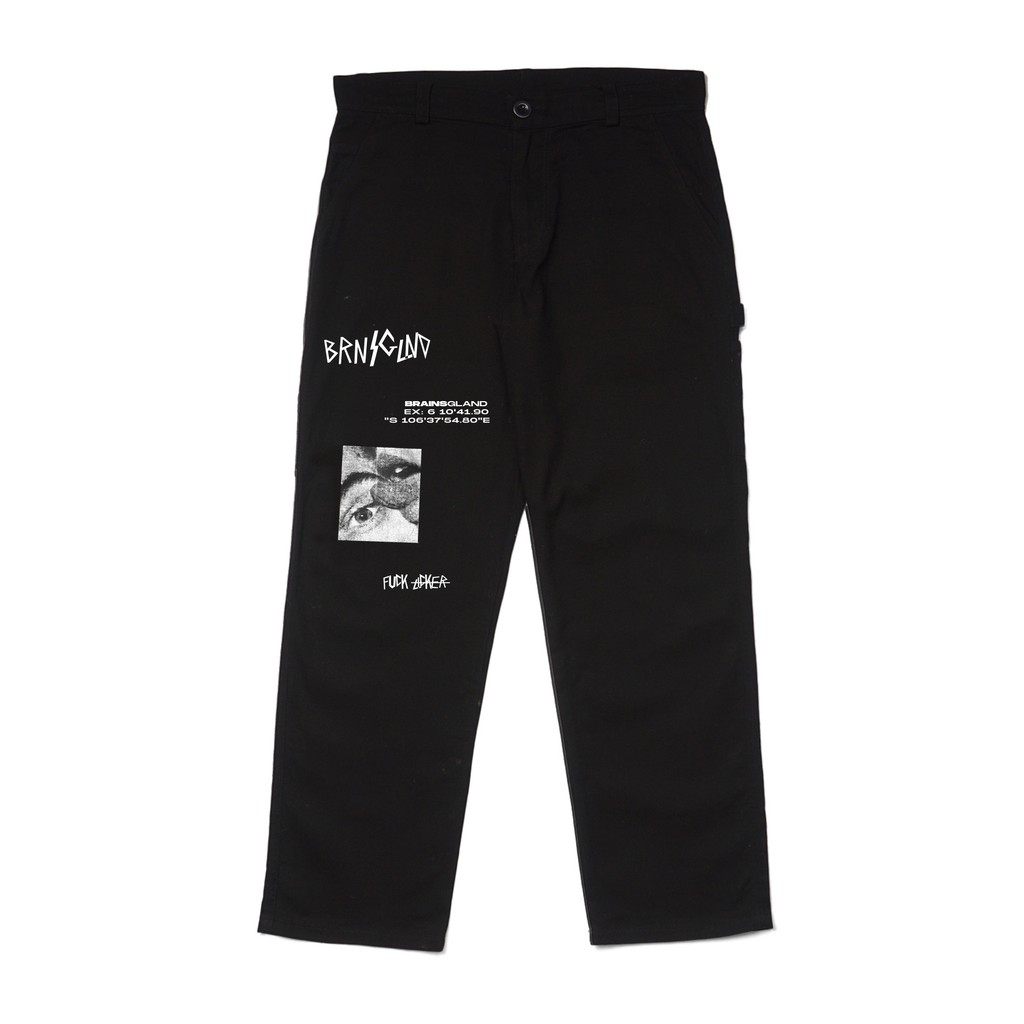 wed3 LONG PANTS | NS20 | BLACK | BRAINSGLAND