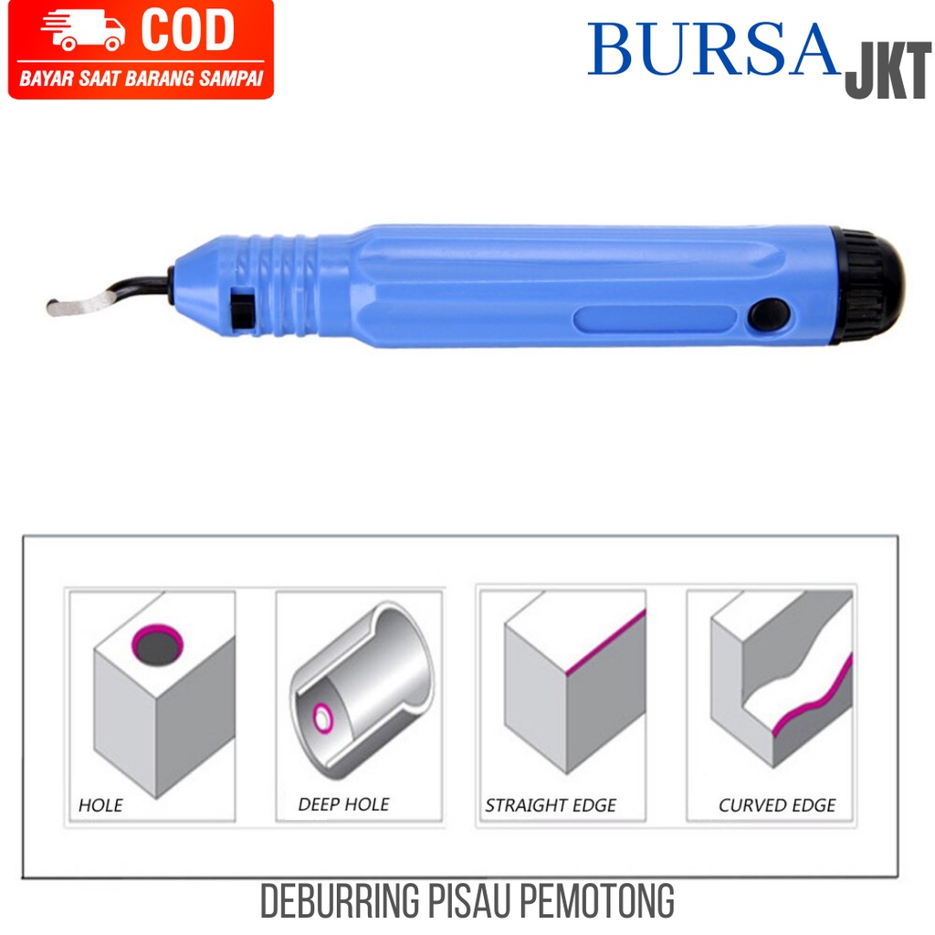 DEBURRING TOOL ALAT PISAU SCRAPER SAYAT KEROK KOREK LUBANG + ISI PISAU