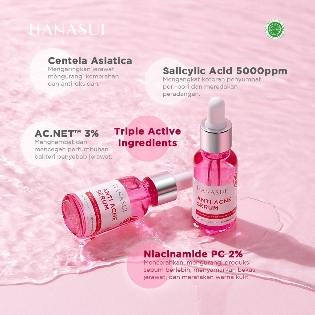 HANASUI - Serum Anti Acne New look &amp; New Formula (BPOM)