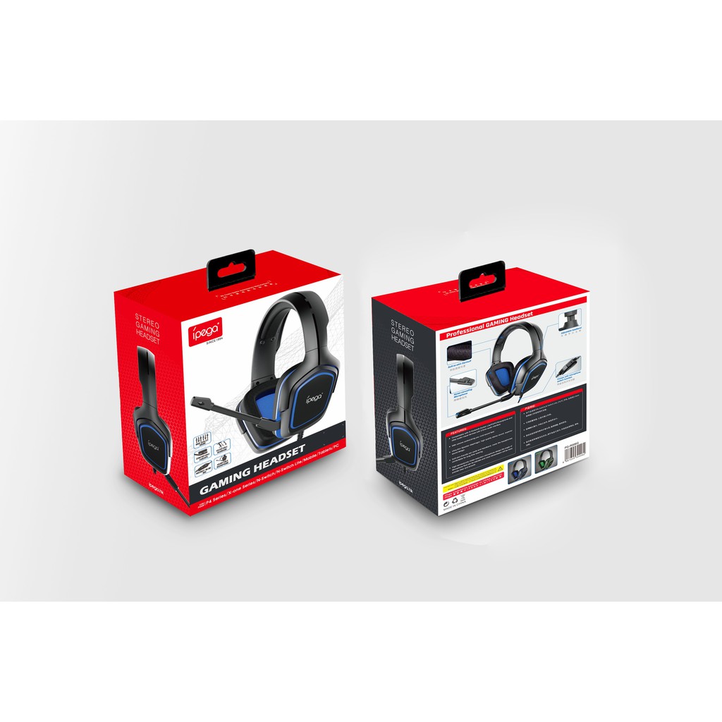 headset gaming ipega wired audio 3.5mm stereo for Ps4 N-switch Xbox hp laptop Pc pg-r006 - Headphone r006b