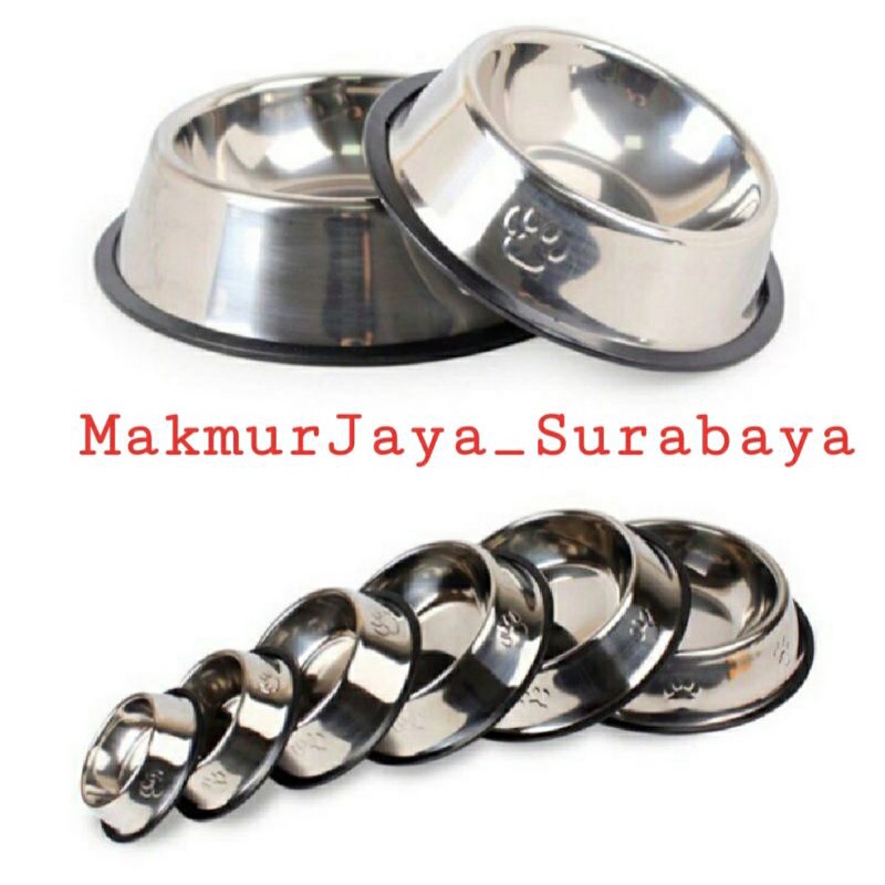 Pets Bowl stainless/Tempat makan&amp;Minum anjing,Kucing&amp;hewan kesayangan anda,anti selip