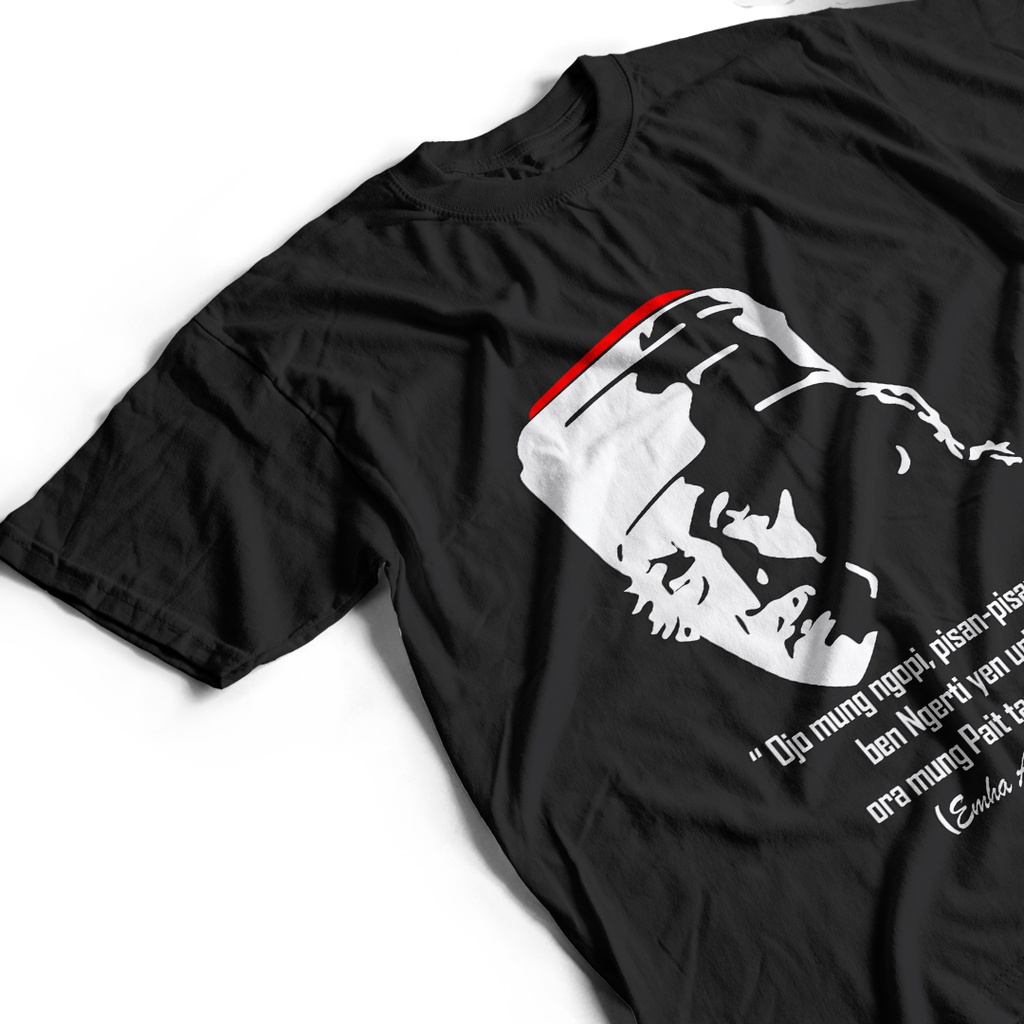 BISA COD Kaos Baju Distro MAIYAH CAK NUN QUOTES OJO MUNG NGOPI 100 % Cotton Combed 30s Cewek Cowok U