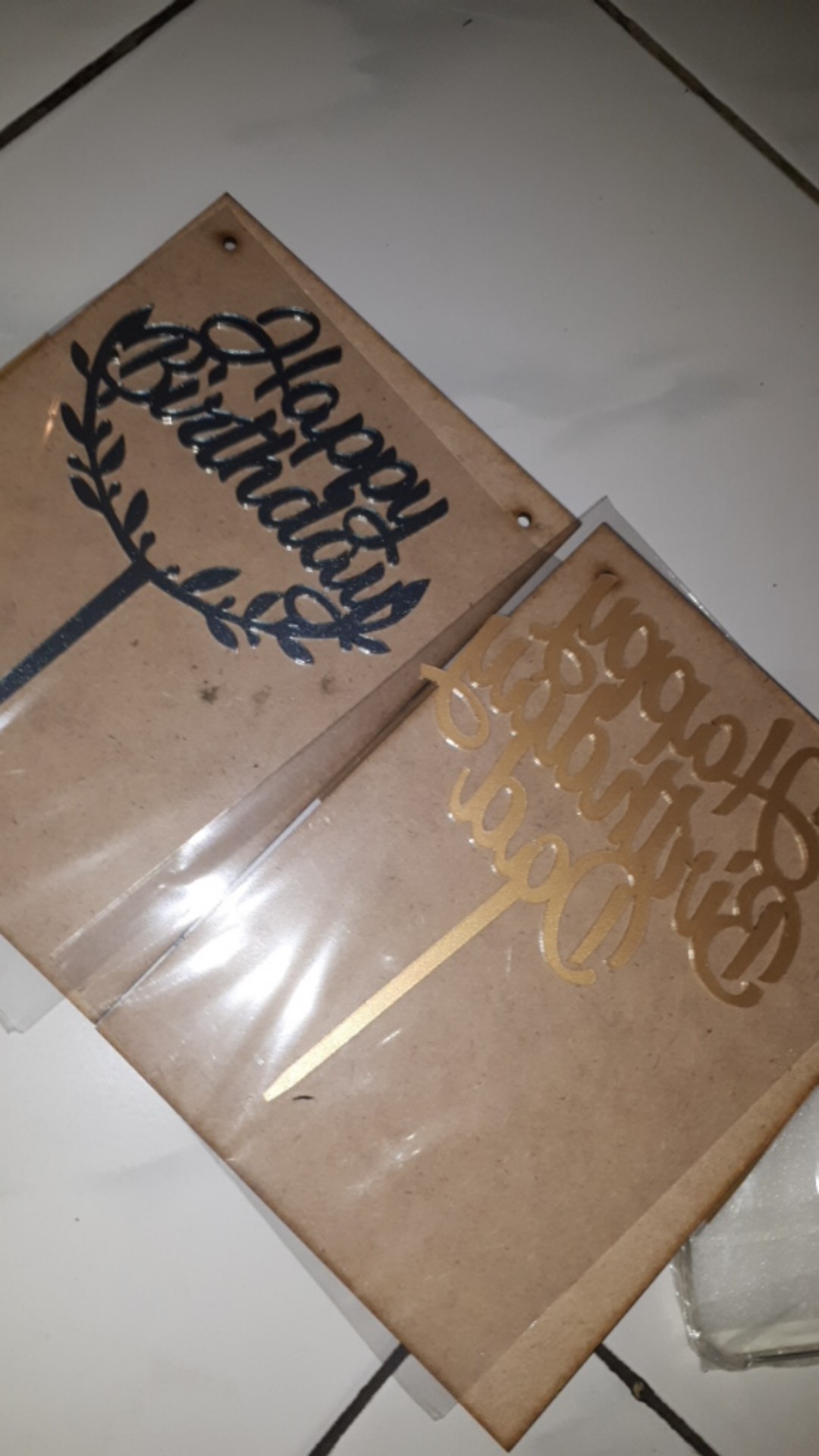 (bisa Gosend) Cake Topper - Happy Birthday - Ada Warna Baru : Dark Teal - Dekorasi Kue Ulang Tahun