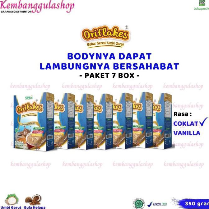 

Promo ORIFLAKES 7 Box Sereal DIET asam lambung 350 gram - 7 Box Coklat