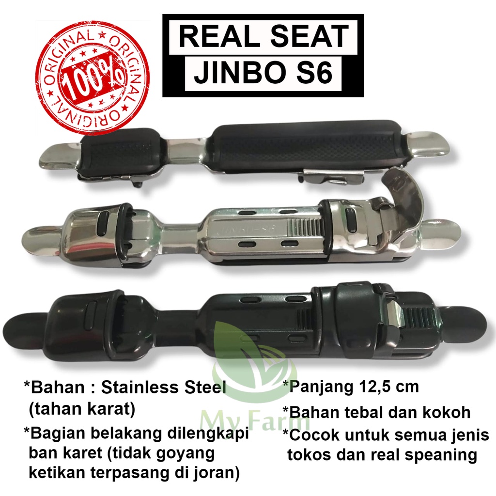 Reel Seat Jinbo S6 Dudukan Reel Spinning Tokos Pada Joran Tegek Pancing Murah