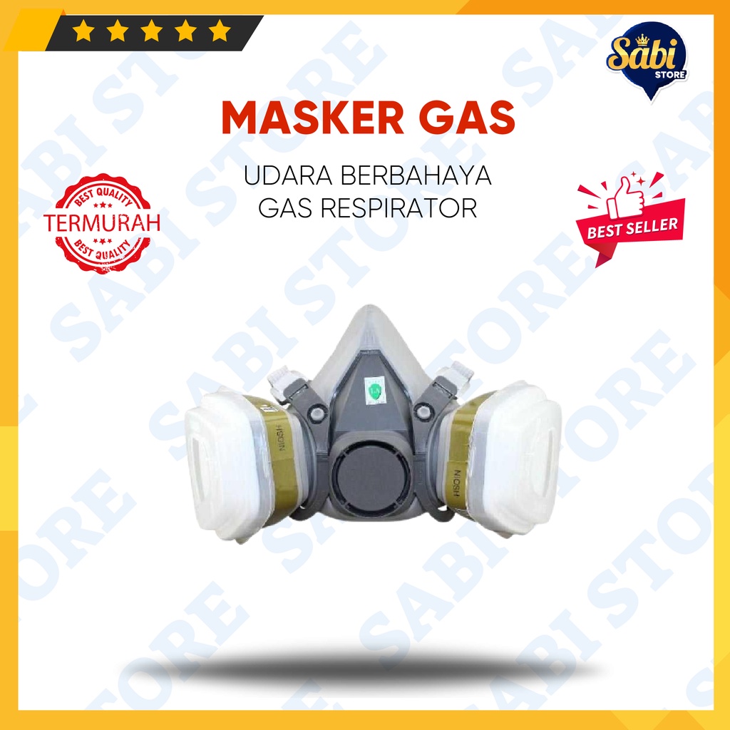 MASKER GAS RESPIRATOR / MASKER SEMPROT CAT MOTOR MOBIL