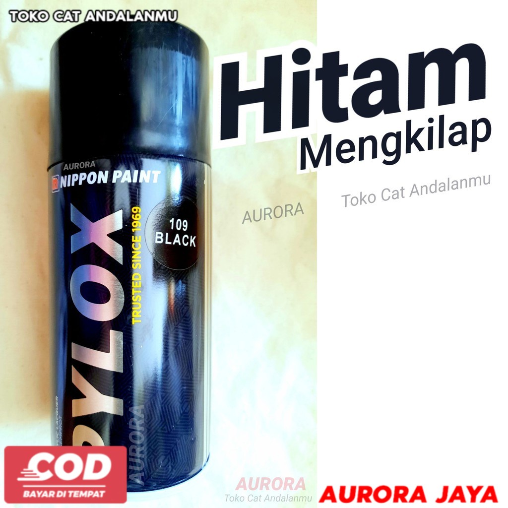 

Pylox Nippon Paint Asli Original Black 109 Hitam Mengkilap Biasa Standart Terlaris Gloss Solid Pilox - Toko Cat Aurora