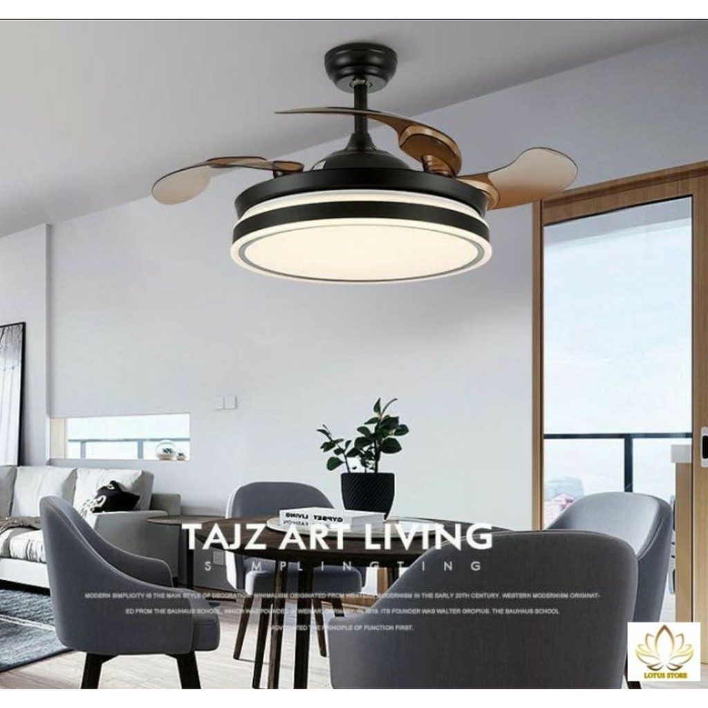 LAMPU KIPAS ANGIN GANTUNG PLAFON LOTUS 5087 - KIPAS LAMPU 42 INCH - KIPAS ANGIN LAMPU HIAS 5087