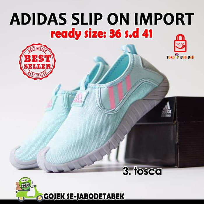 adidas slip on unisex - import / sepatu wanita / adidas slip on -