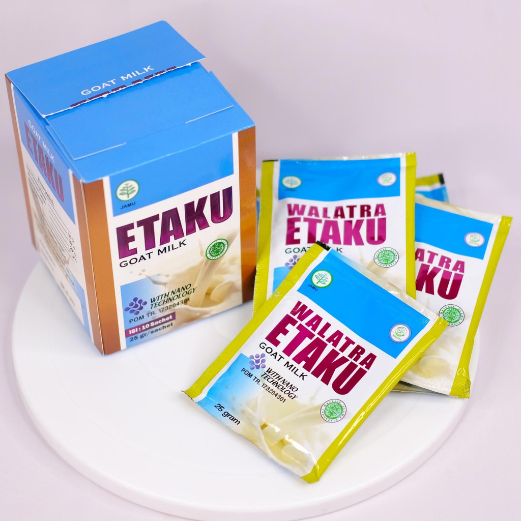 Susu Kambing Etawa Rendah Lemak Gula Atasi Gangguan Tulang dan Sendi Osteoporosis Nafas Lega Asli Original Walatra Etaku Isi 10 Sachet BPOM dan Halal MUI