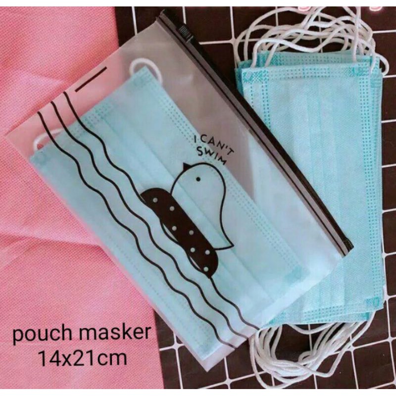 Pouch/dompet menyimpan masker