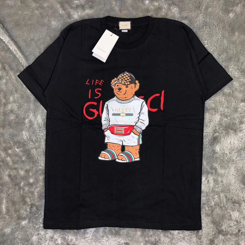 gucci bear parody tee