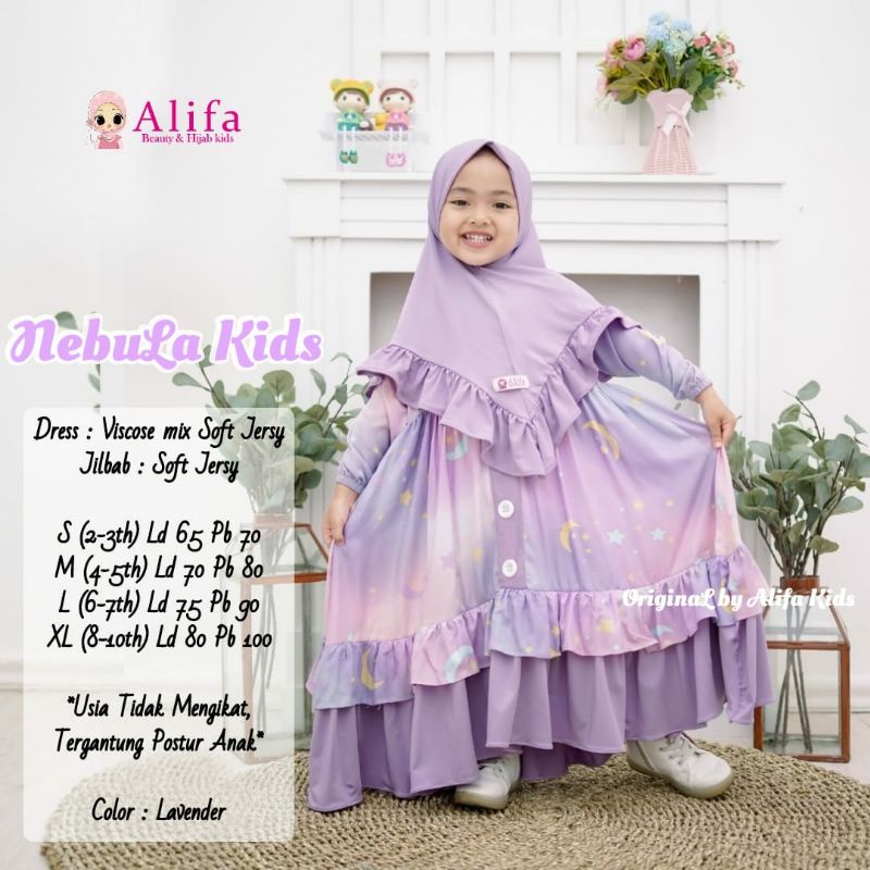 MoslemKIDS NEBULLA ONDE KIDS BY ALIFA FREE HIJAB