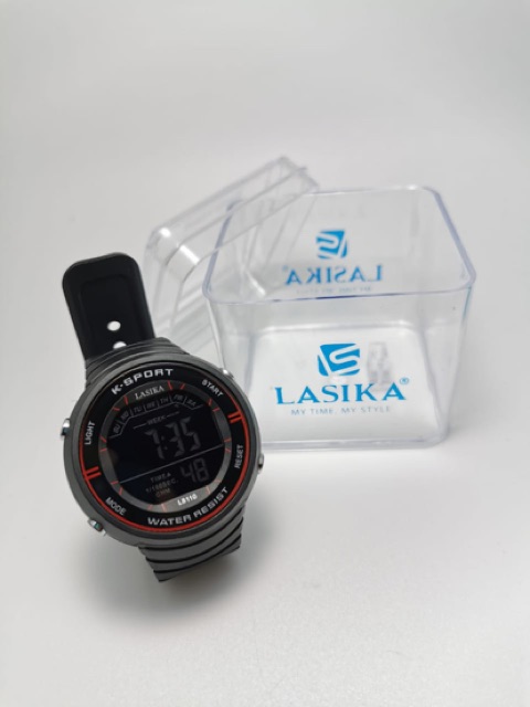 Jam Tangan Pria Wanita LASIKA 8110 asli sporty digital ada led anti air