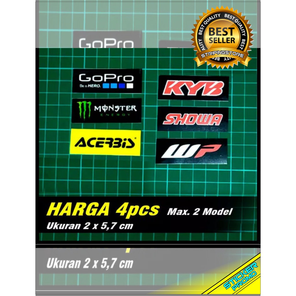 sticker wp / sticker kyb / sticker showa / sticker cutting murah