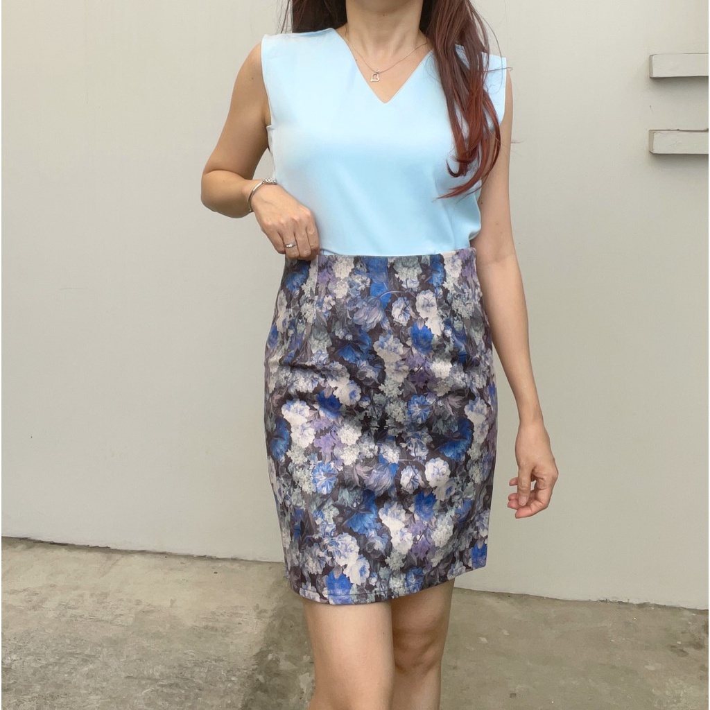 SL257 - Rok Mini Sepan Floral Office Look
