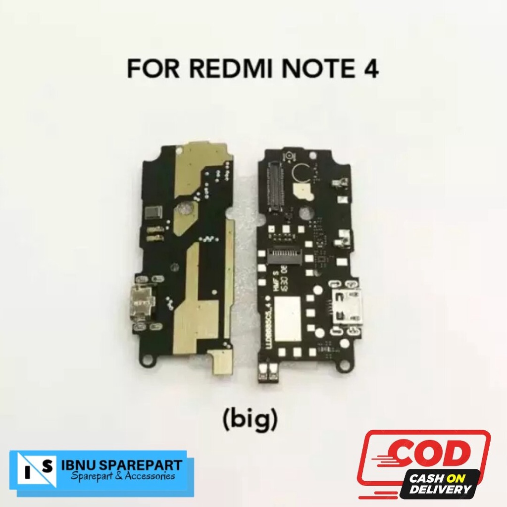 BOARD PAPAN KONEKTOR CONECTOR CHARGER XIAOMI REDMI NOTE 4 SMALL BIG