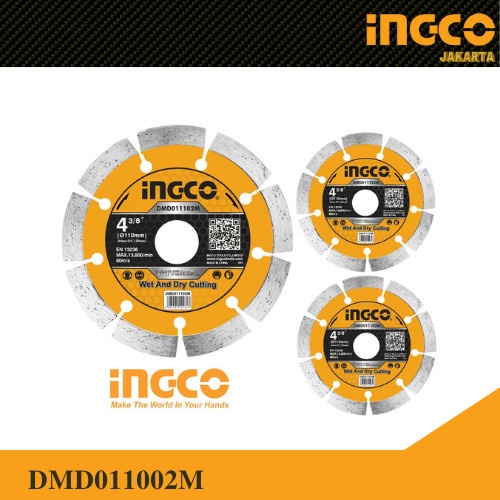 10-Pcs Diamond Wheel (Dry 4&quot;) INGCO - Mata Pisau Potong Marmer Keramik