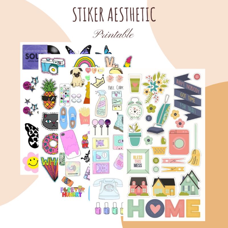 

[BUY 10 FREE 1] STIKER PRINTABLE PACK AESTHETIC ANTI AIR GLOSY PREMIUM 135 GSM