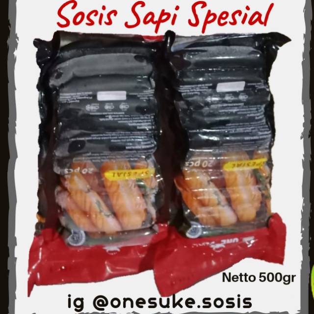 

Onesuke one suke sosis sapi spesial isi 20pcs