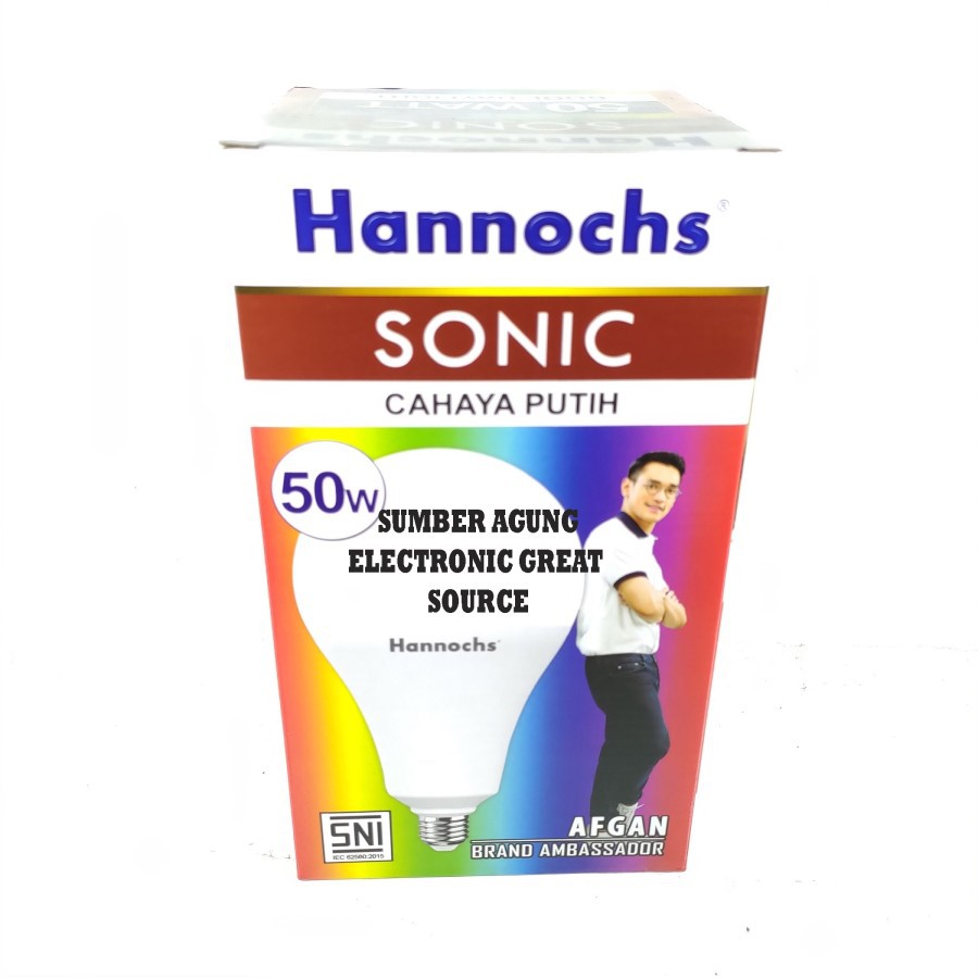 Hannochs Sonic Lampu LED 50W Garansi Cahaya Putih SNI 4500LM Super Ter