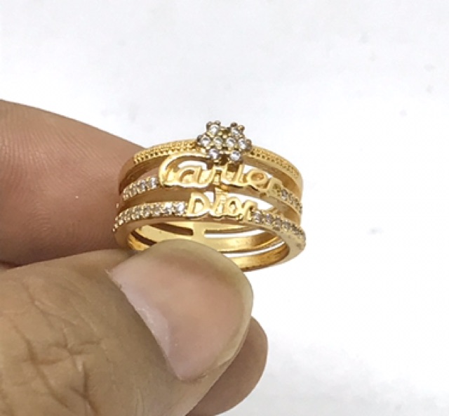 Cincin wanita //cincin lapis emas //cuncin permata //cincin //perhiasan