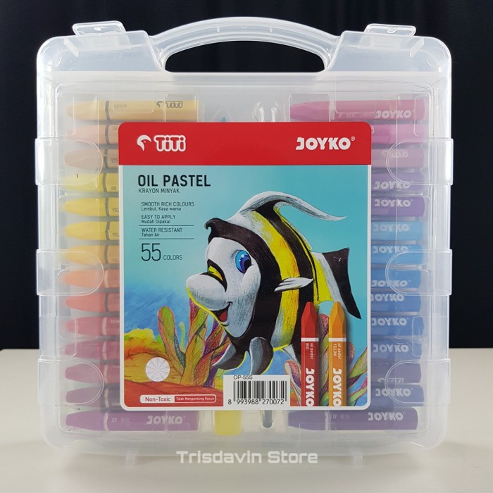 

(DISKON TERMURAH) Crayon Titi Joyko 55 warna / Oil pastel Joyko 55 warna