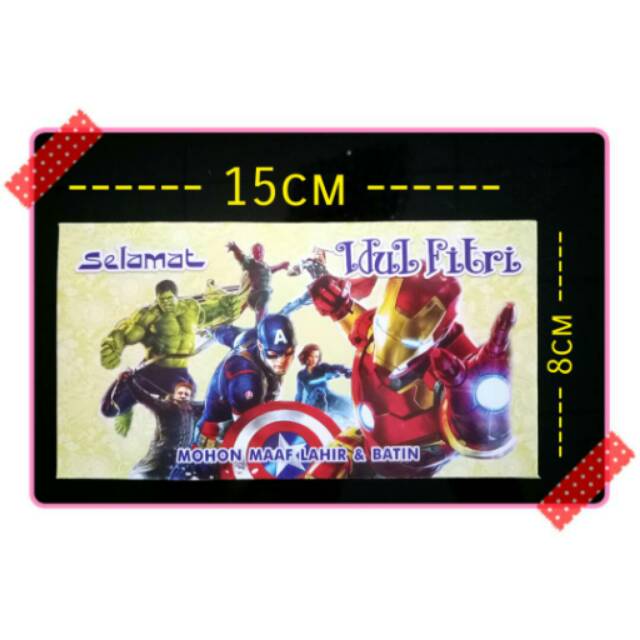 

Amplop angpao lebaran idul fitri karakter avengers
