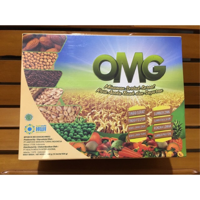 

OMG Multigrain HWI 15 sachet @30gr 450gr