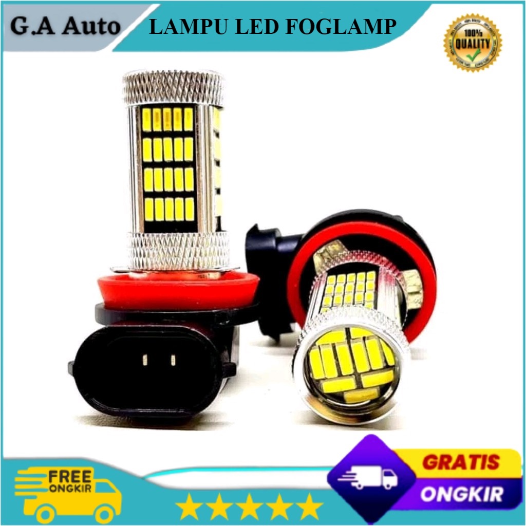 BOLA LAMPU KABUT LED CAHAYA KUNING TERANG AVANZA XENIA JAZZ SWIFT ERTIGA AYLA