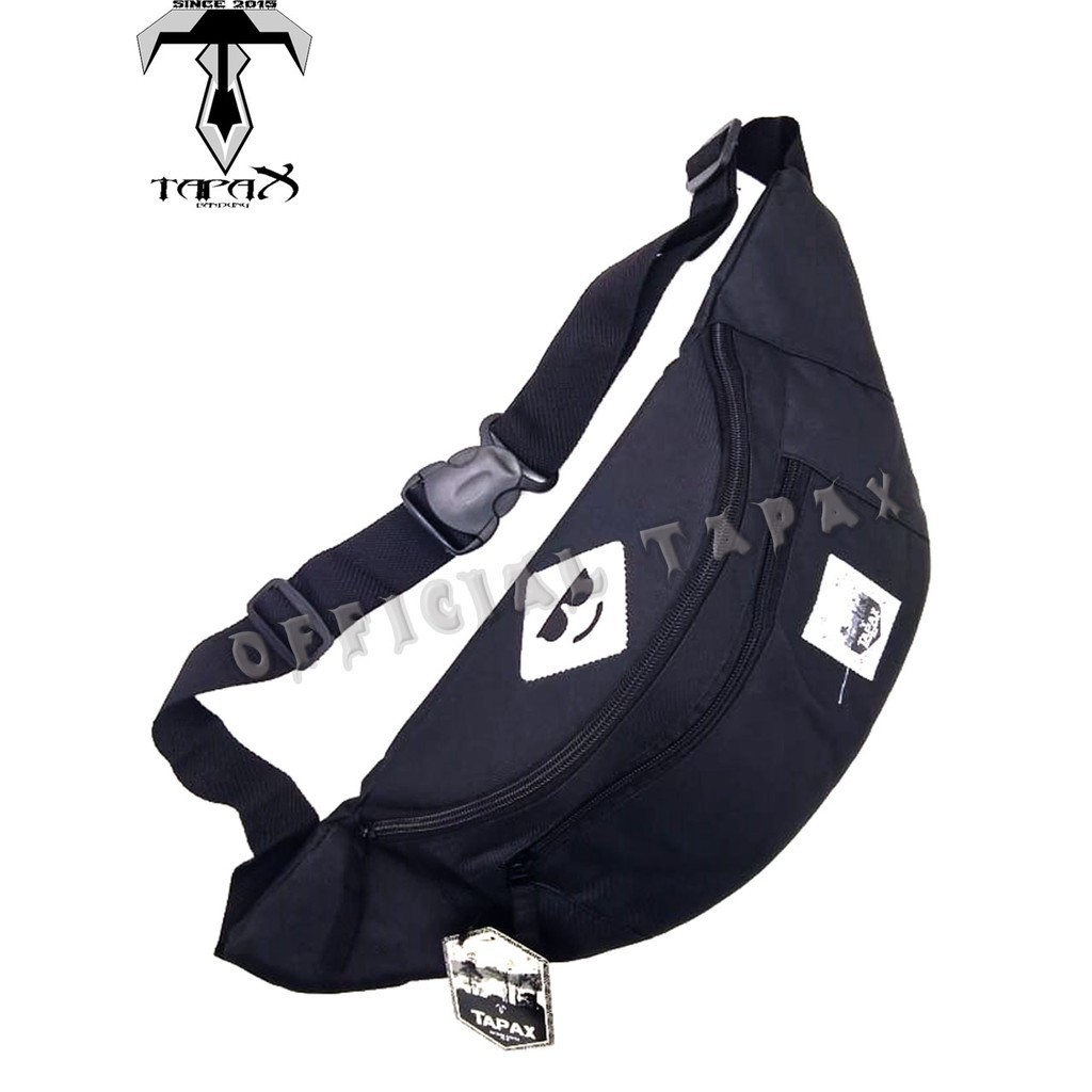 Tas waistbag pria oval smile logo top sale