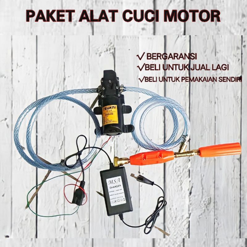 PAKET CUCI MOTOR CM1 (paket alat cuci motor / mobil / ac bergaransi)