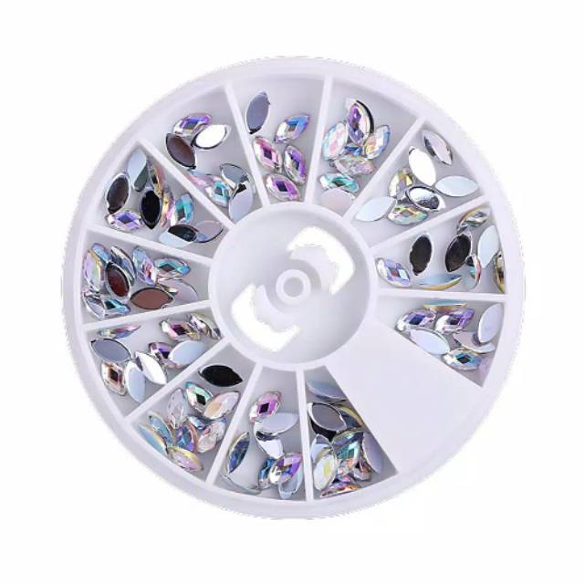 CHARM NAIL GEMS RUNCING SET SIZE 3*6MM / HIASAN NAIL ART