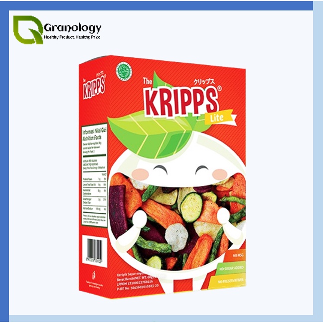 The Kripps Lite / Keripik Buah Sayur / Vegan 60 gram