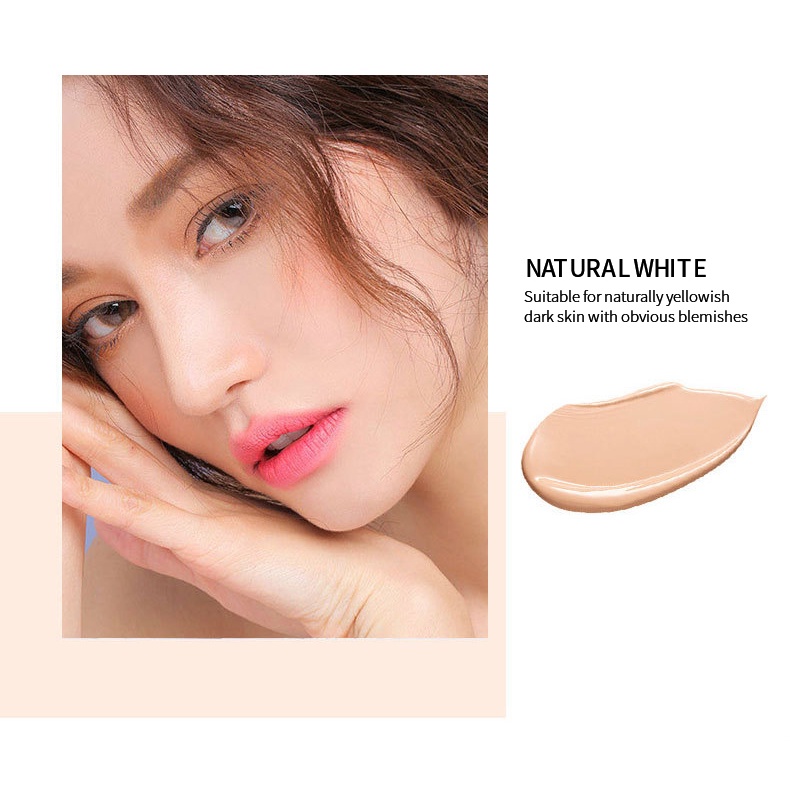 BARUBT High Coverage Skin-Like Lightweight Long-Lasting No Creasing Waterproof Foundation【 Free Delivery+ COD + dikirim dalam 24 jam】