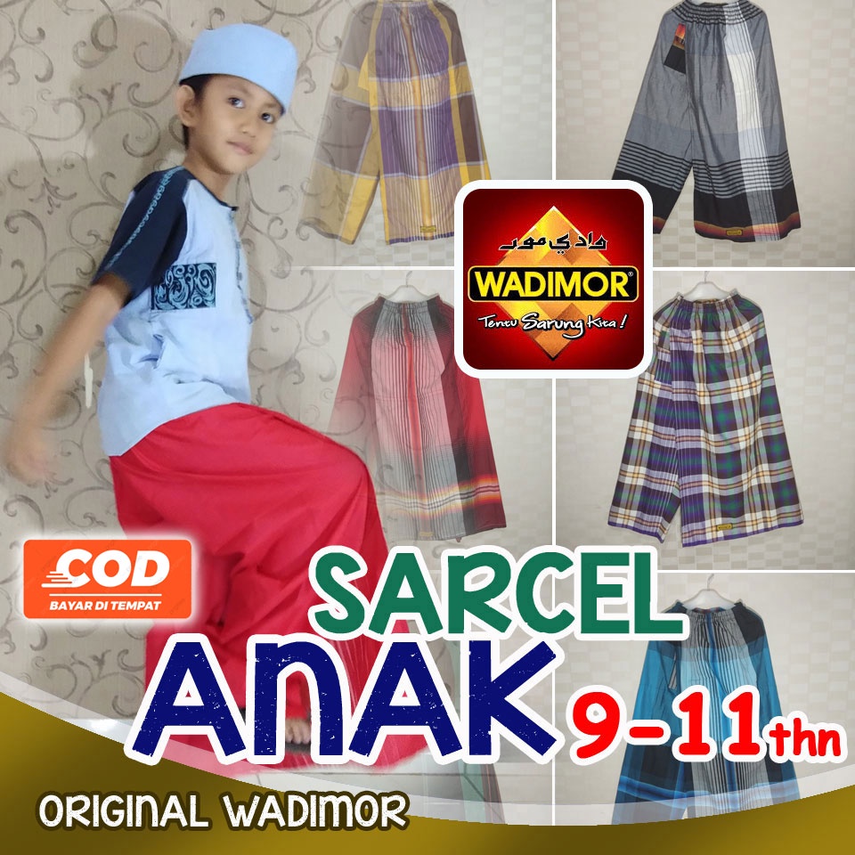 SARUNG INSTAN ANAK LAKI LAKI USIA 9 10 11 TAHUN, WADIMOR / SARUNG CELANA SARUNG ANAK WADIMOR LAKI
